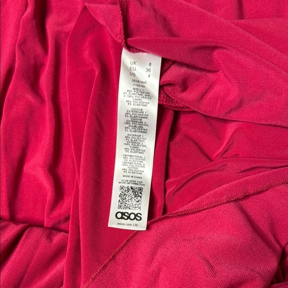 Elegant Pink - Cherry Red Evening Gown - Picture 10 of 10